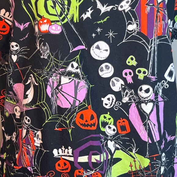 Halloween Scrub Disney Jack Skellington The Nightmare Before Christmas Size XL - Picture 3 of 7